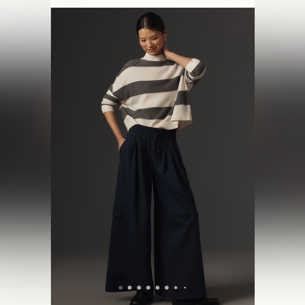 Worn once Anthropologie Maeve wide-leg menswear pants XSP
